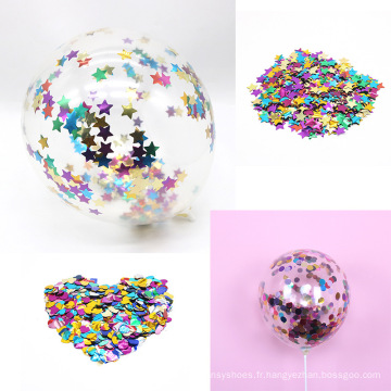 Ballon de paillettes coloré remplissage transparent 12 pouces d&#39;anniversaire de ballon magique décoratif